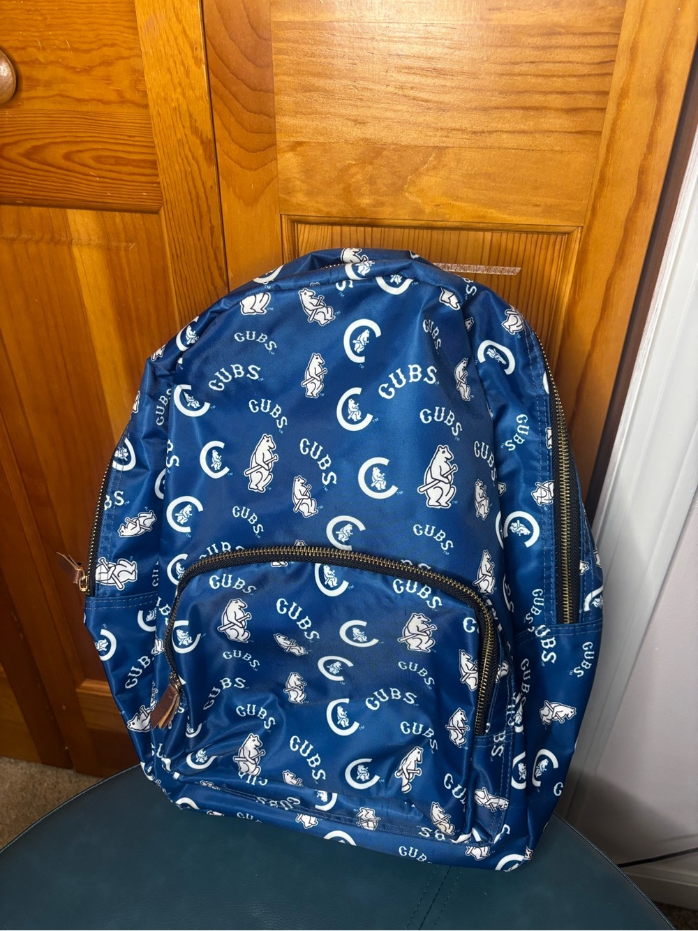 Navy Cubs Patterned Women's Backpack